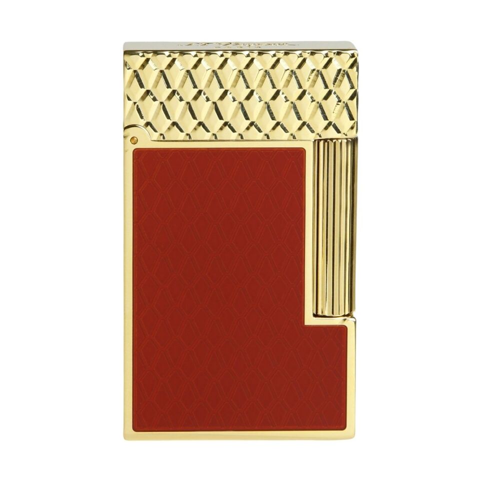 S.T. Dupont Ligne 2 Guilloche Dragon Kırmızı & Gold Çakmak 16626