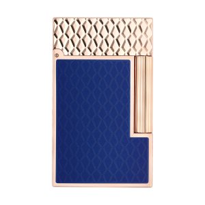 S.T. Dupont Ligne 2 Guilloche Dragon Mavi & Rose Gold Çakmak 16632