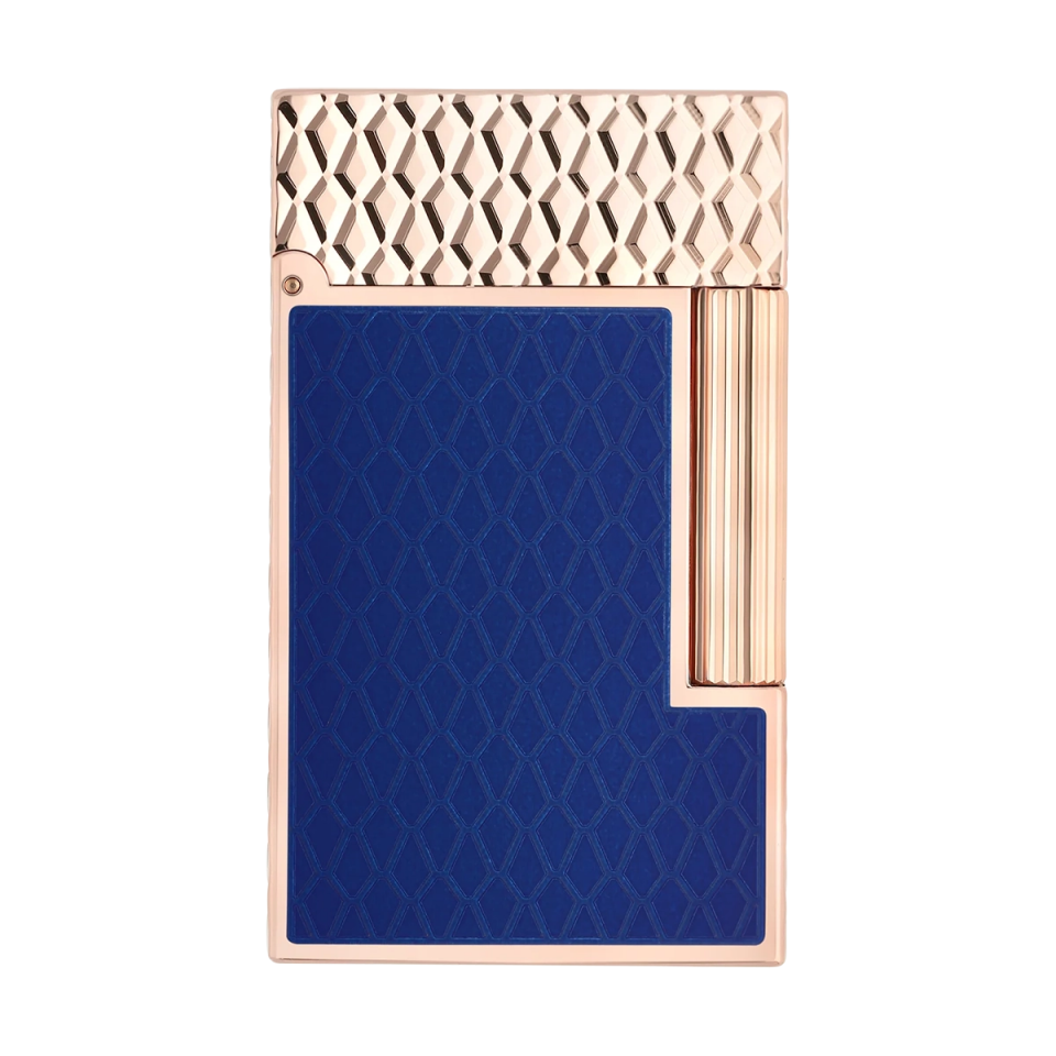 S.T. Dupont Ligne 2 Guilloche Dragon Mavi & Rose Gold Çakmak 16632
