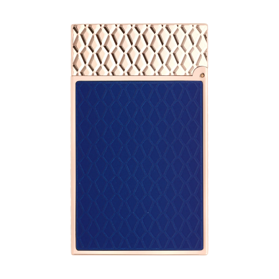 S.T. Dupont Ligne 2 Guilloche Dragon Mavi & Rose Gold Çakmak 16632