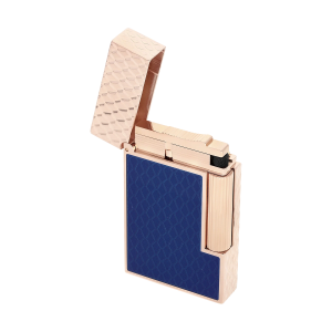 S.T. Dupont Ligne 2 Guilloche Dragon Mavi & Rose Gold Çakmak 16632