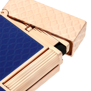 S.T. Dupont Ligne 2 Guilloche Dragon Mavi & Rose Gold Çakmak 16632