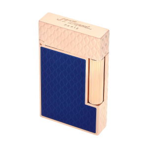 S.T. Dupont Ligne 2 Guilloche Dragon Mavi & Rose Gold Çakmak 16632