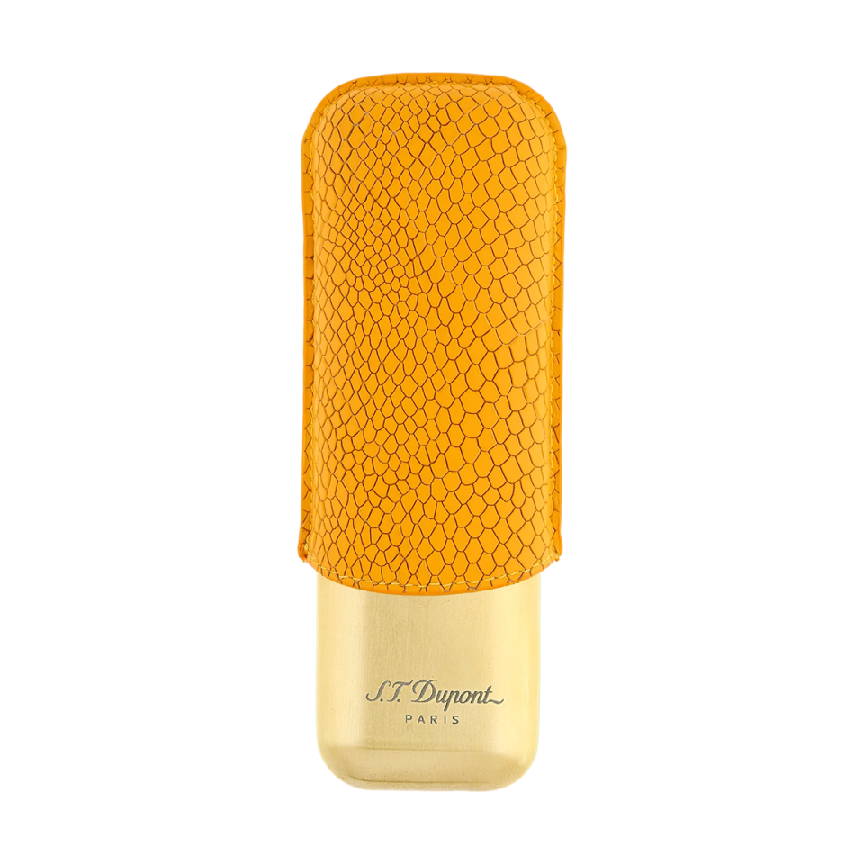 S.T. Dupont Dragon İkili Puro Kılıfı Sarı 183273