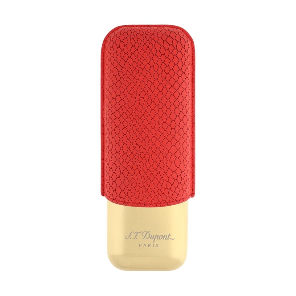 S.T. Dupont Dragon İkili Puro Kılıfı Kırmızı 183271