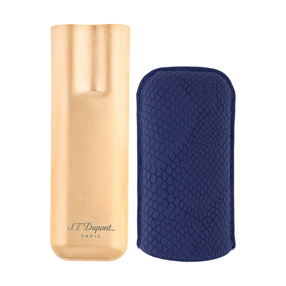 S.T. Dupont Dragon İkili Puro Kılıfı Mavi 183274