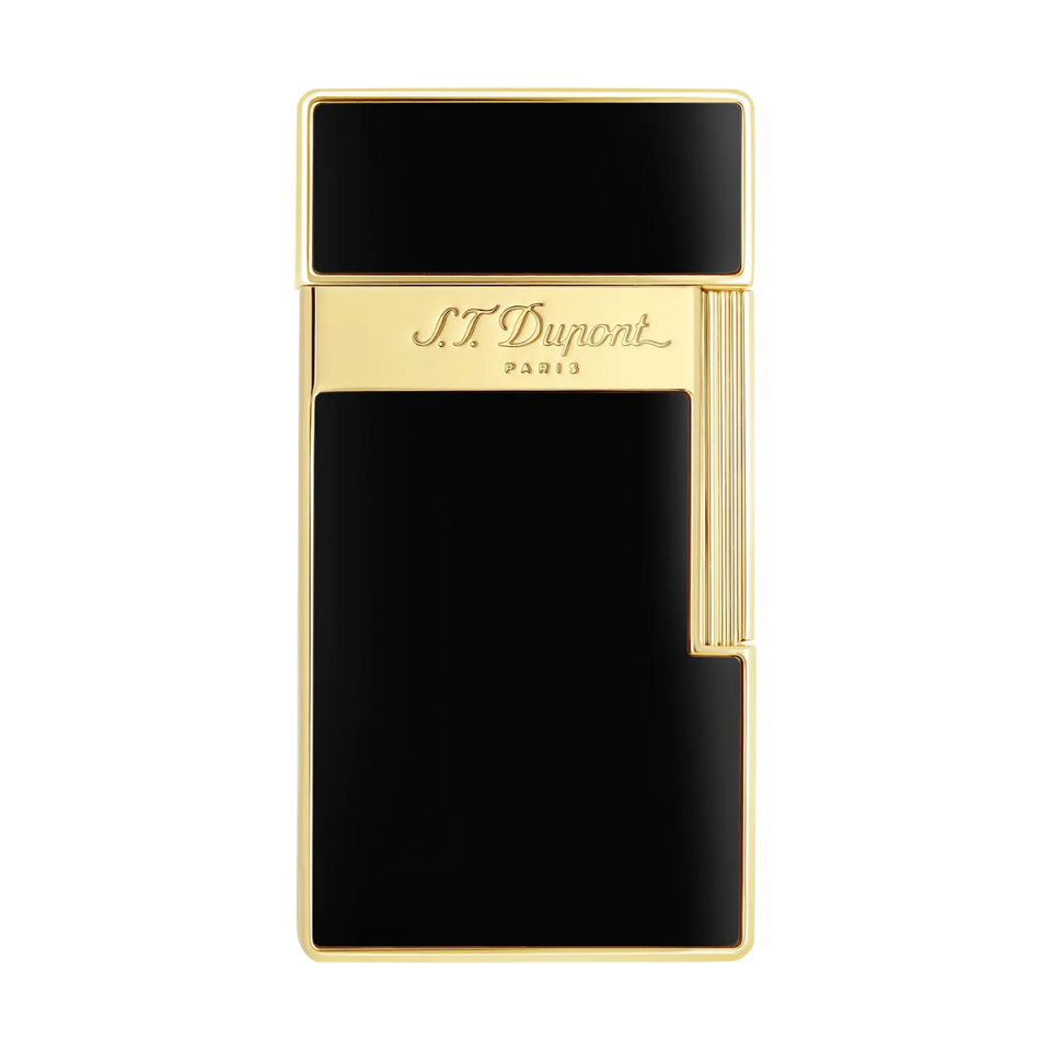 S.T. Dupont Biggy Gold & Siyah Lacquer Çakmak 25002