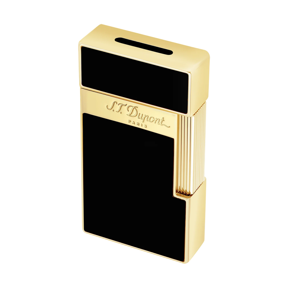 S.T. Dupont Biggy Gold & Siyah Lacquer Çakmak 25002