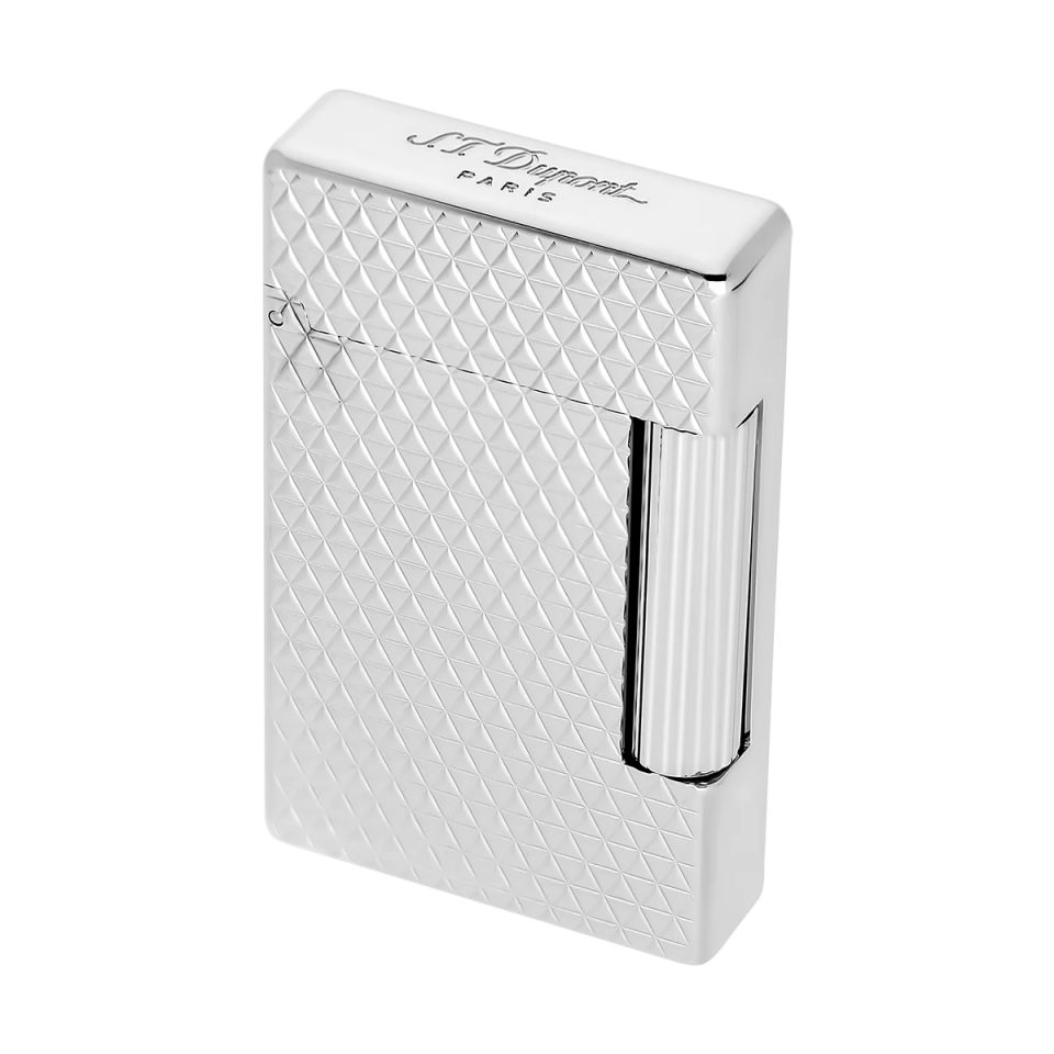 S.T. Dupont Initial Diamond Head Silver Çakmak 20820