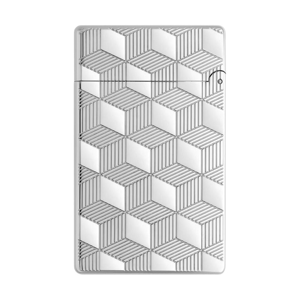 S.T. Dupont Initial Cube Silver Çakmak 20840