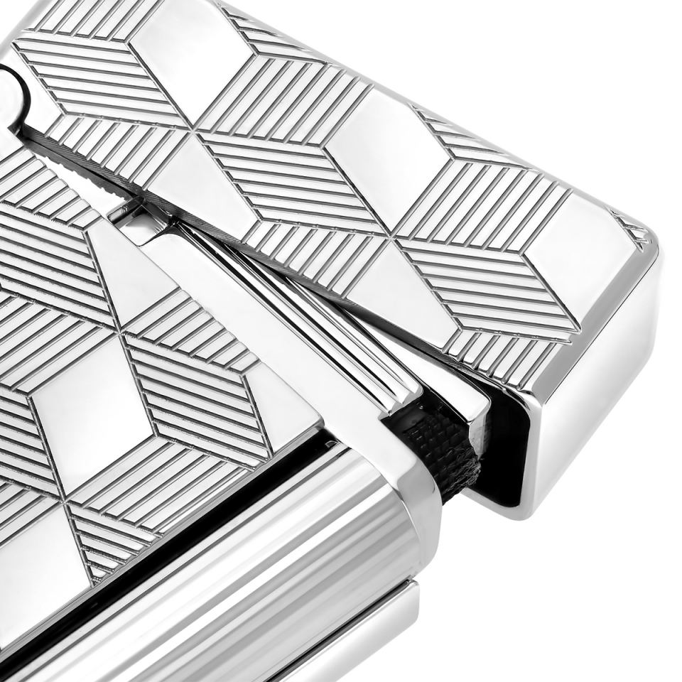 S.T. Dupont Initial Cube Silver Çakmak 20840