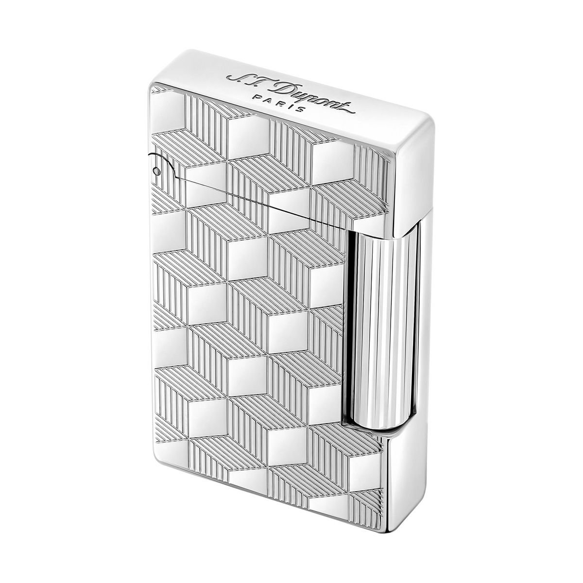 S.T. Dupont Initial Cube Silver Çakmak 20840