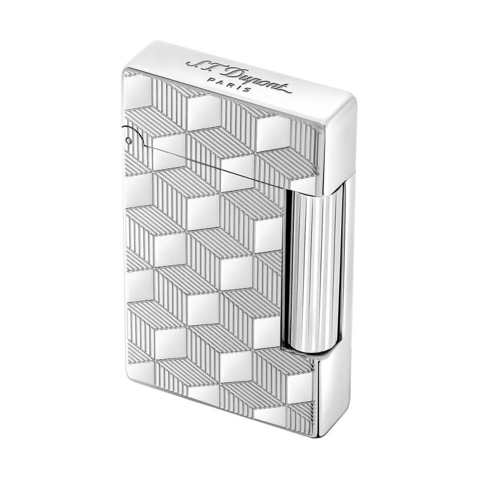 S.T. Dupont Initial Cube Silver Çakmak 20840