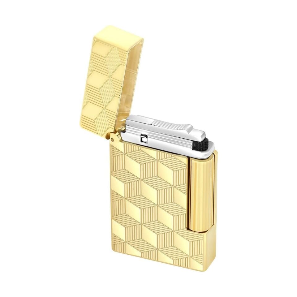 S.T. Dupont Initial Cube Gold Çakmak 20841