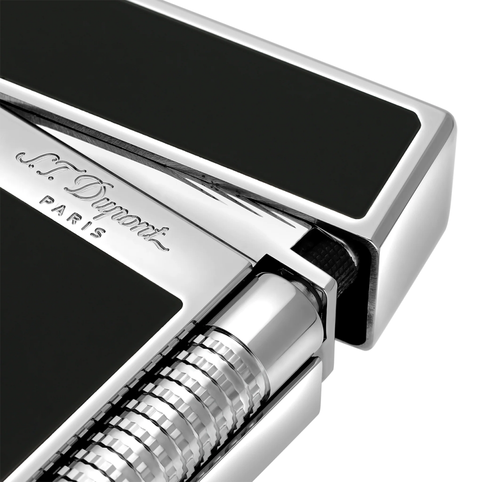 S.T. Dupont New Le Grand Siyah Lacquer & Palladium Çakmak C23010