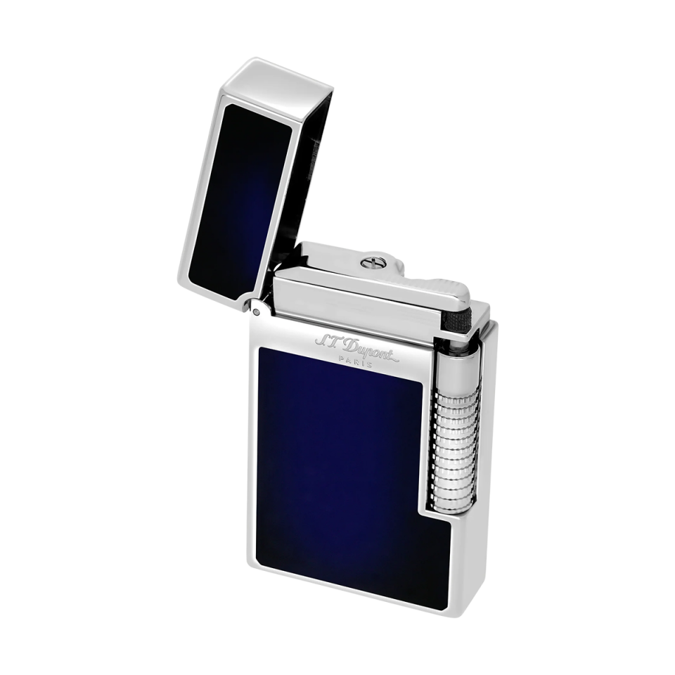S.T. Dupont New Le Grand Sunburst Mavi Lacquer & Palladium Çakmak C23013