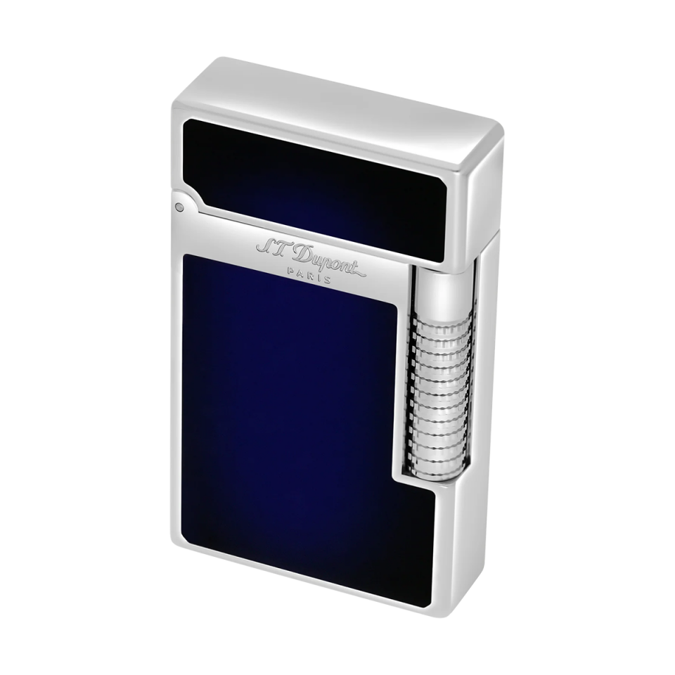 S.T. Dupont New Le Grand Sunburst Mavi Lacquer & Palladium Çakmak C23013