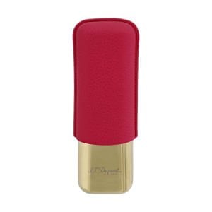 S.T. Dupont Grained Leather İkili Puro Kılıfı Pembe 183245