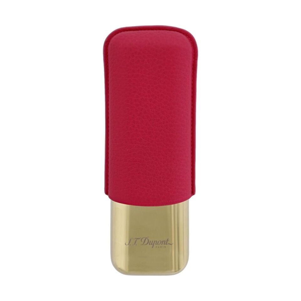 S.T. Dupont Grained Leather İkili Puro Kılıfı Pembe 183245