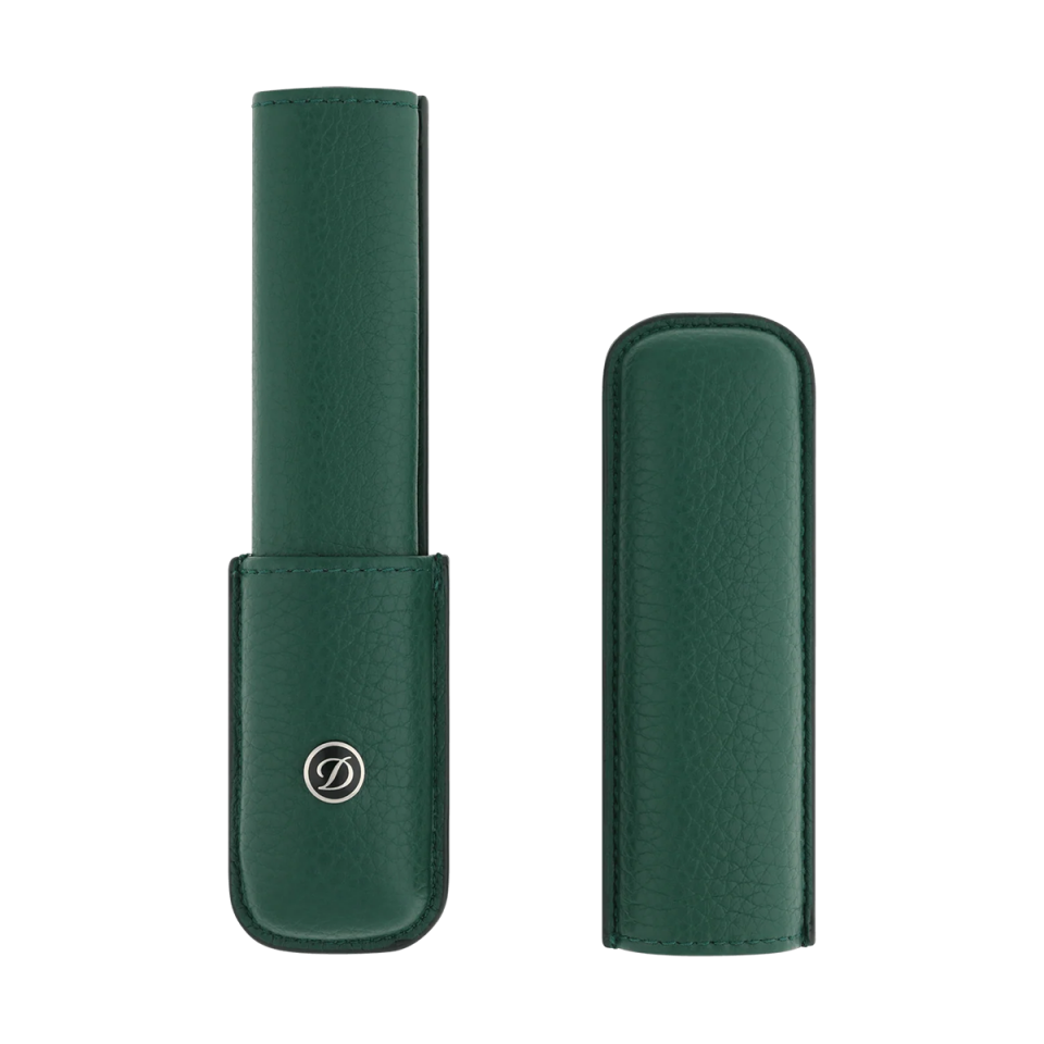 S.T. Dupont Grained Leather Tekli Kalem Kılıfı Yeşil 7128