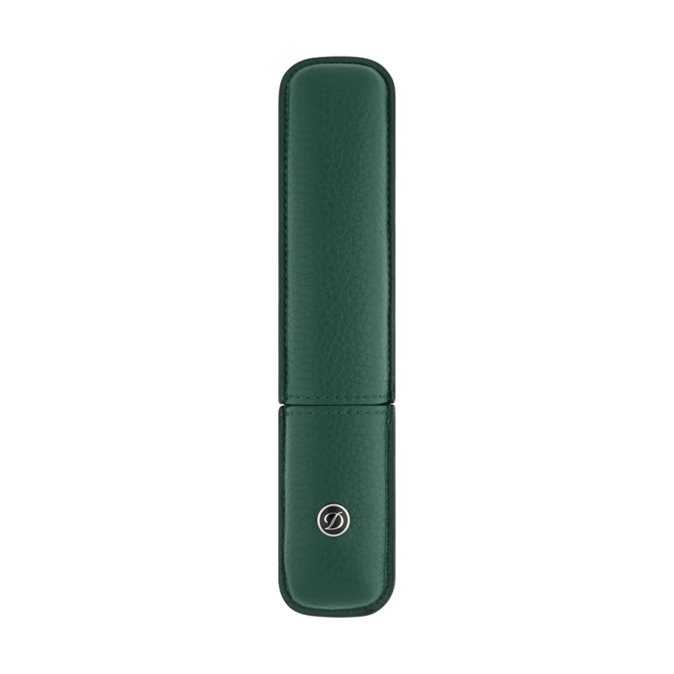 S.T. Dupont Grained Leather Tekli Kalem Kılıfı Yeşil 7128