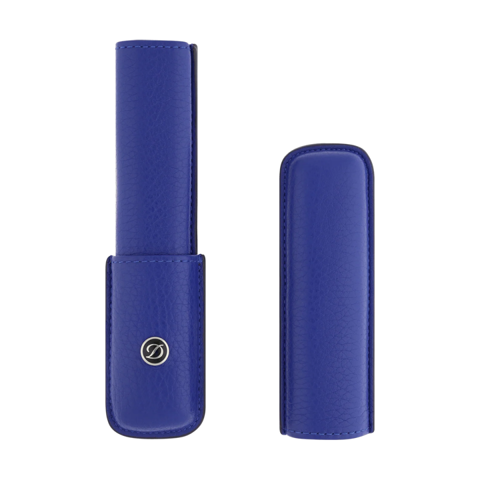 S.T. Dupont Grained Leather Tekli Kalem Kılıfı Mavi 7130