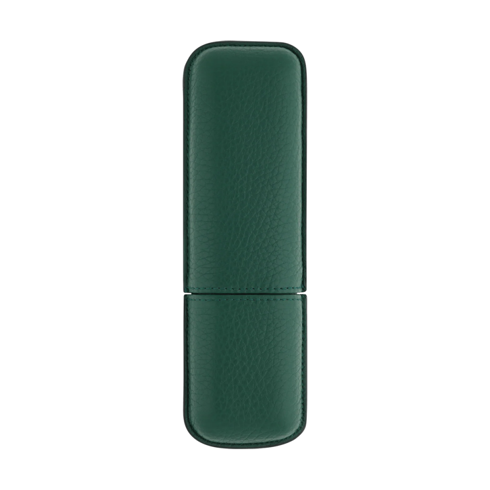 S.T. Dupont Grained Leather İkili Kalem Kılıfı Yeşil 7134