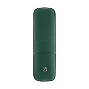 S.T. Dupont Grained Leather İkili Kalem Kılıfı Yeşil 7134