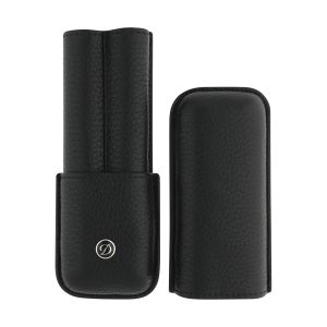 S.T. Dupont Grained Leather İkili Kalem Kılıfı Siyah 7131