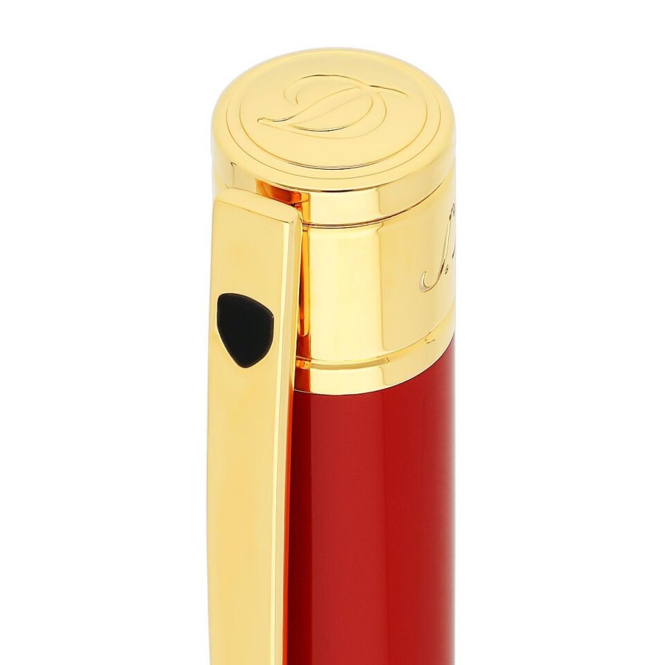 S.T. Dupont D-Initial Dragon Kırmızı & Gold Tükenmez Kalem 265028