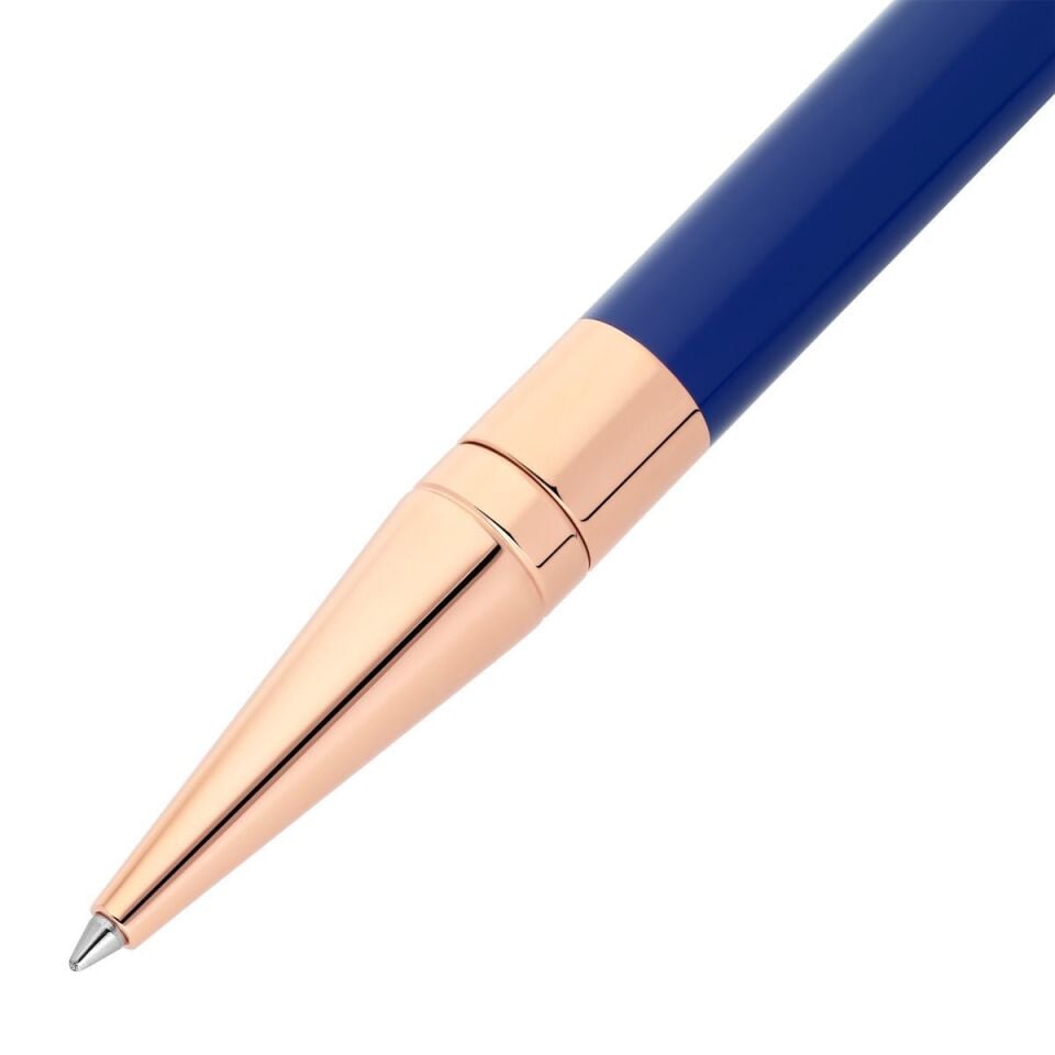 S.T. Dupont D-Initial Dragon Mavi & Rose Gold Tükenmez Kalem 265030