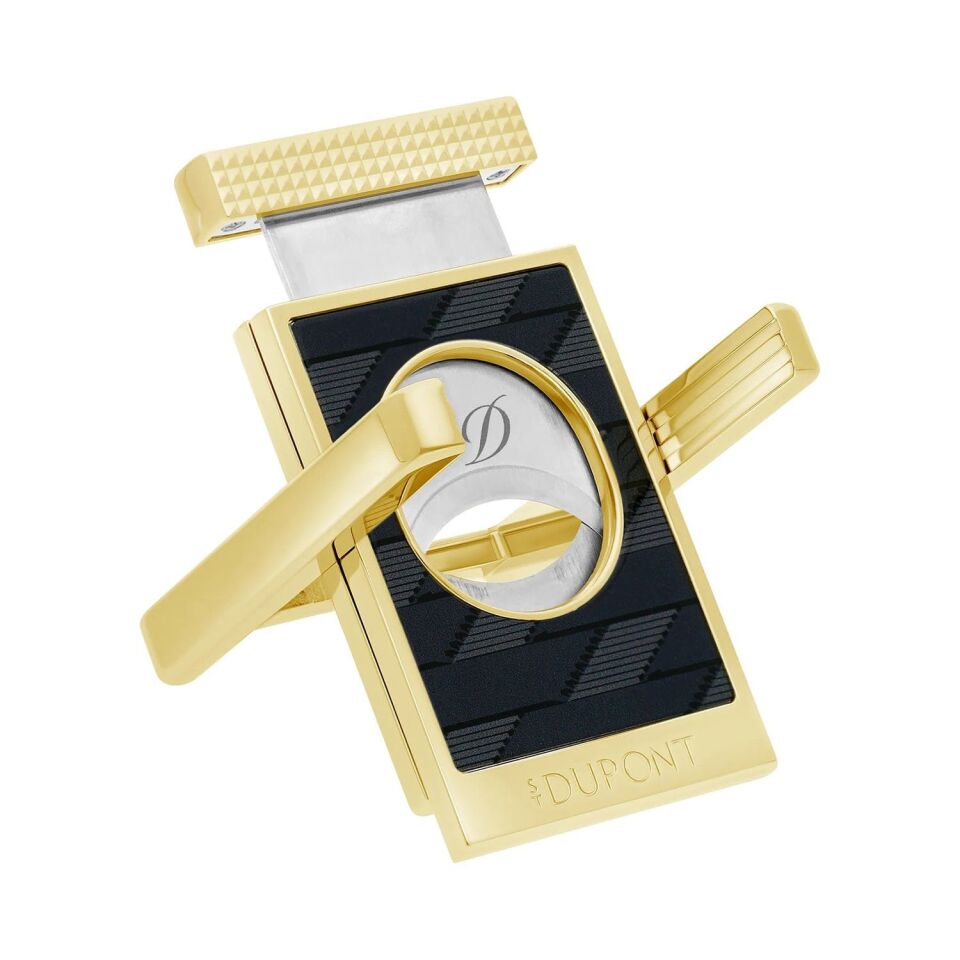 S.T. Dupont Monogram 1872 Puro Kesici & Stand Koyu Gri 3479