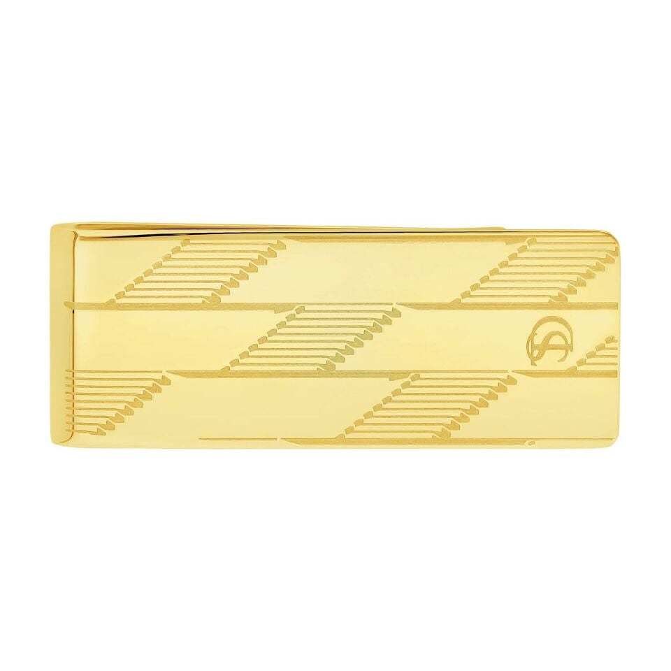 S.T. Dupont Monogram 1872 Gold Para Klipsi 3542
