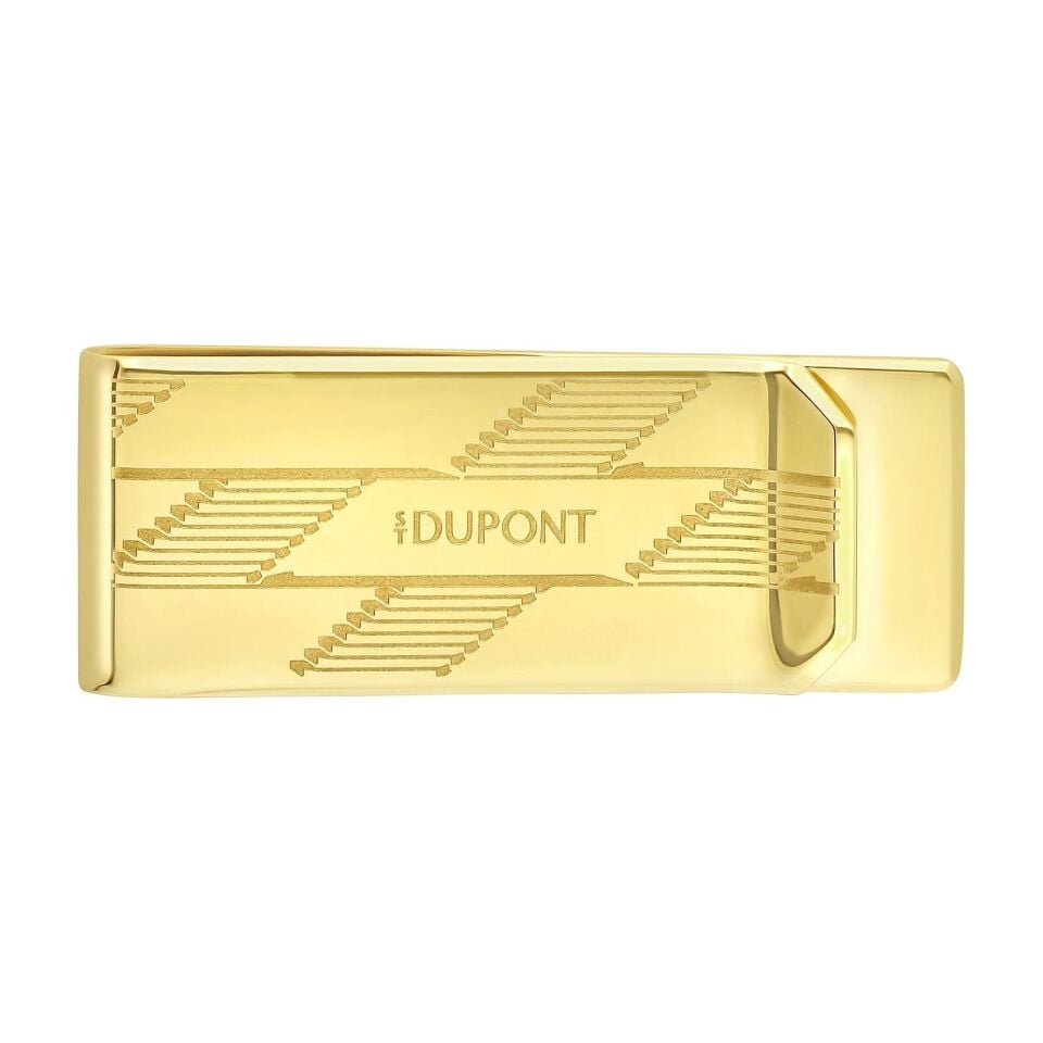 S.T. Dupont Monogram 1872 Gold Para Klipsi 3542