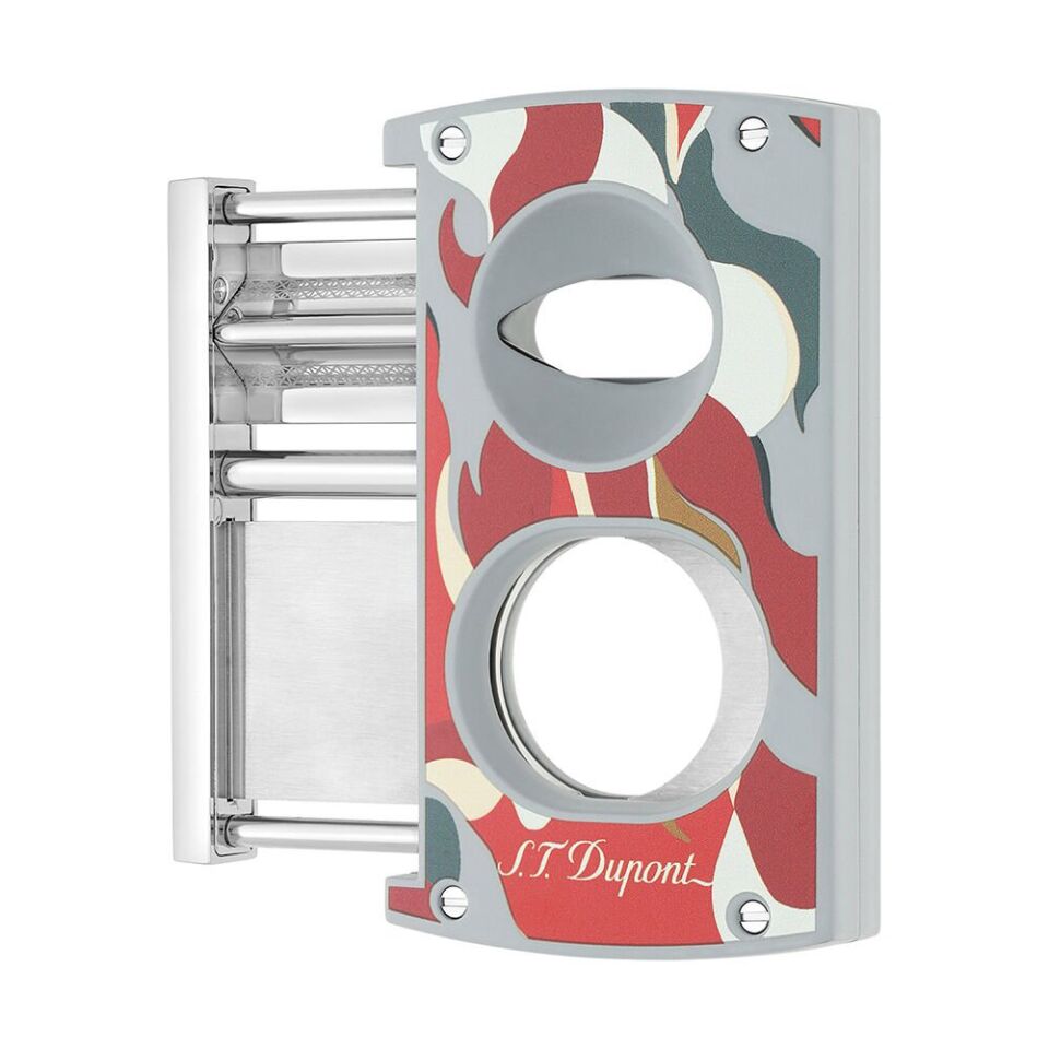 S.T. Dupont Maxijet Double Blade Kamuflaj Kırmızı Puro Kesici 3451R