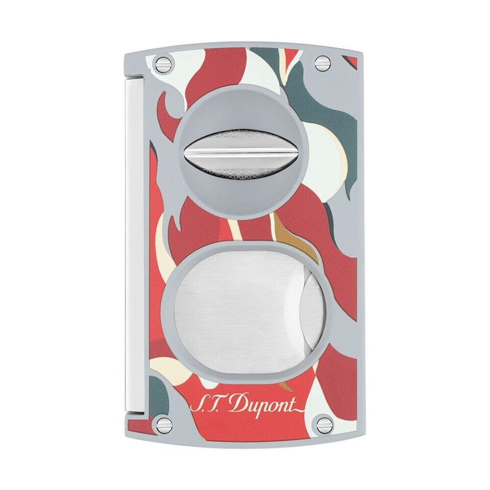 S.T. Dupont Maxijet Double Blade Kamuflaj Kırmızı Puro Kesici 3451R
