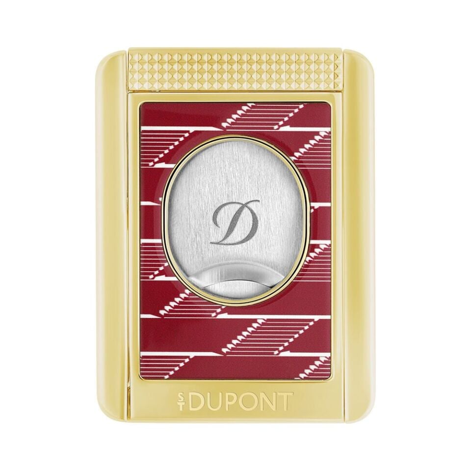 S.T. Dupont Monogram 1872 Puro Kesici & Stand Kırmızı 3478