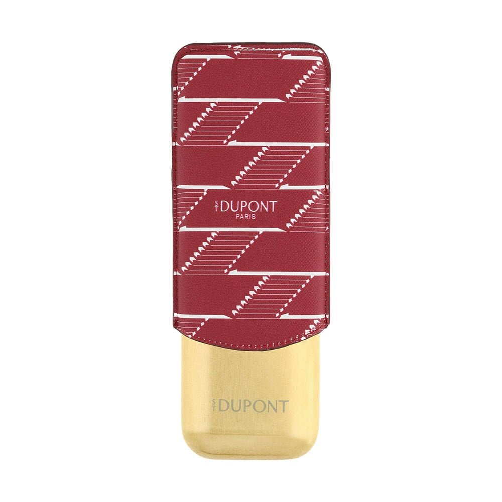 S.T. Dupont Monogram 1872 İkili Puro Kılıfı Kırmızı 183478