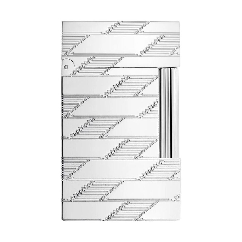 S.T. Dupont Ligne 2 Monogram 1872 Silver Çakmak C16180