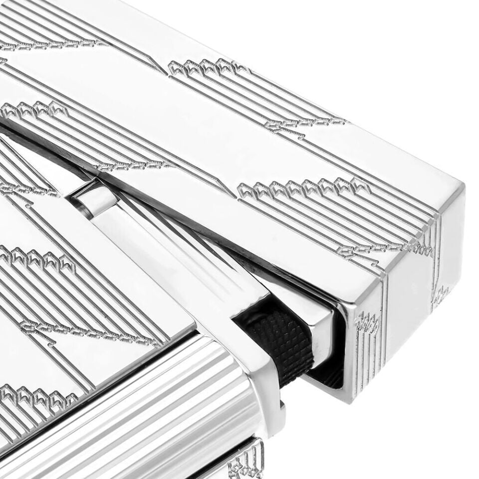 S.T. Dupont Ligne 2 Monogram 1872 Silver Çakmak C16180