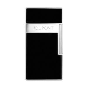 S.T. Dupont Biggy Silver & Siyah Lacquer Çakmak 25221