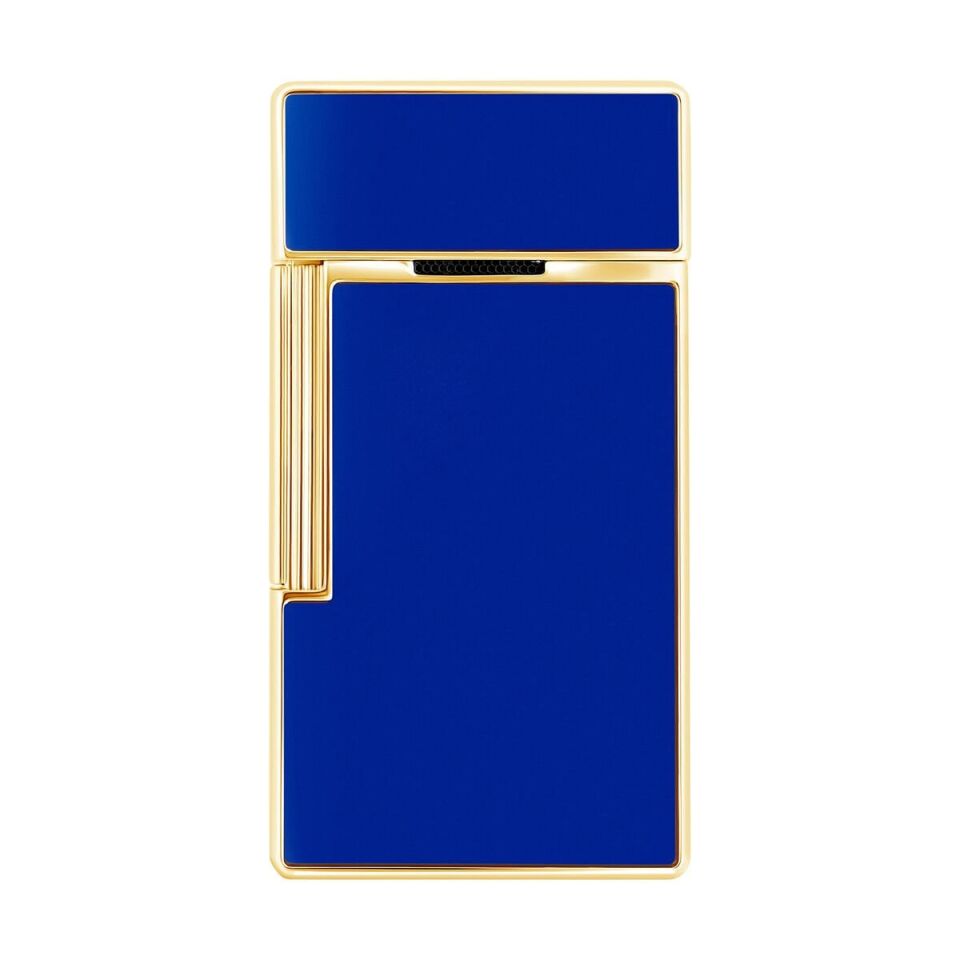 S.T. Dupont Biggy Gold & Mavi Lacquer Çakmak 25225