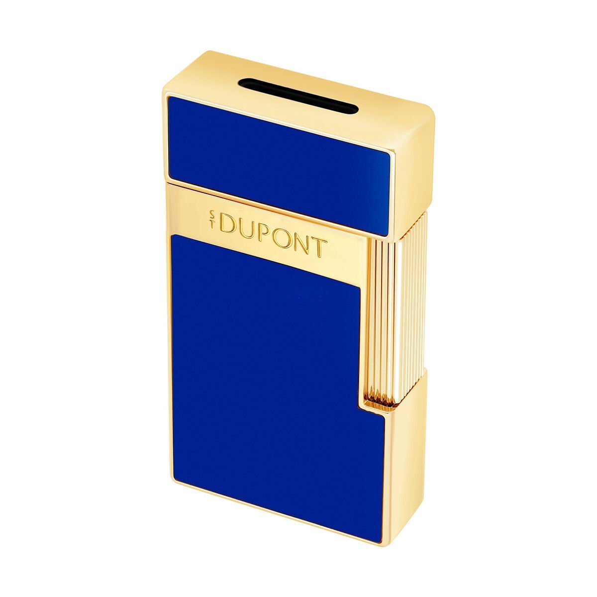 S.T. Dupont Biggy Gold & Mavi Lacquer Çakmak 25225