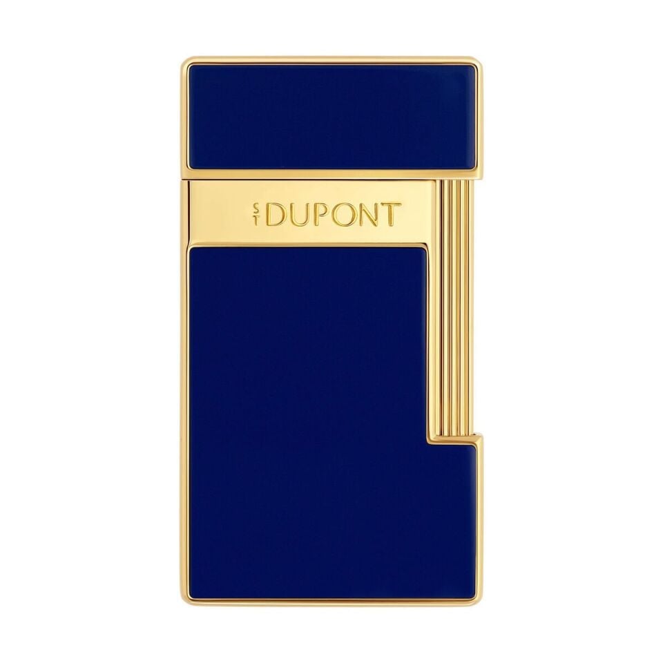 S.T. Dupont Slimmy Gold & Mavi Lacquer Çakmak 28225
