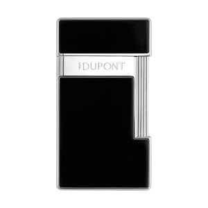 S.T. Dupont Slimmy Silver & Siyah Lacquer Çakmak 28221