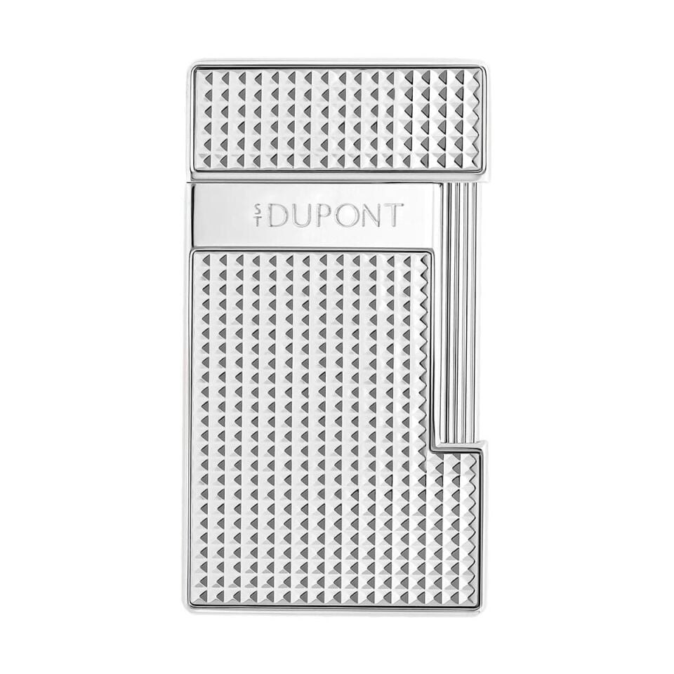 S.T. Dupont Slimmy Diamond Head Silver Çakmak 28120