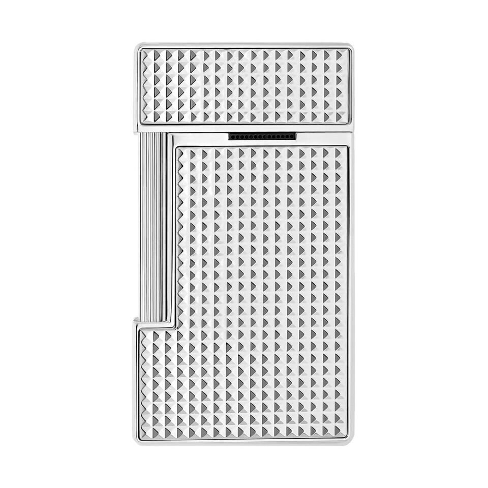 S.T. Dupont Slimmy Diamond Head Silver Çakmak 28120