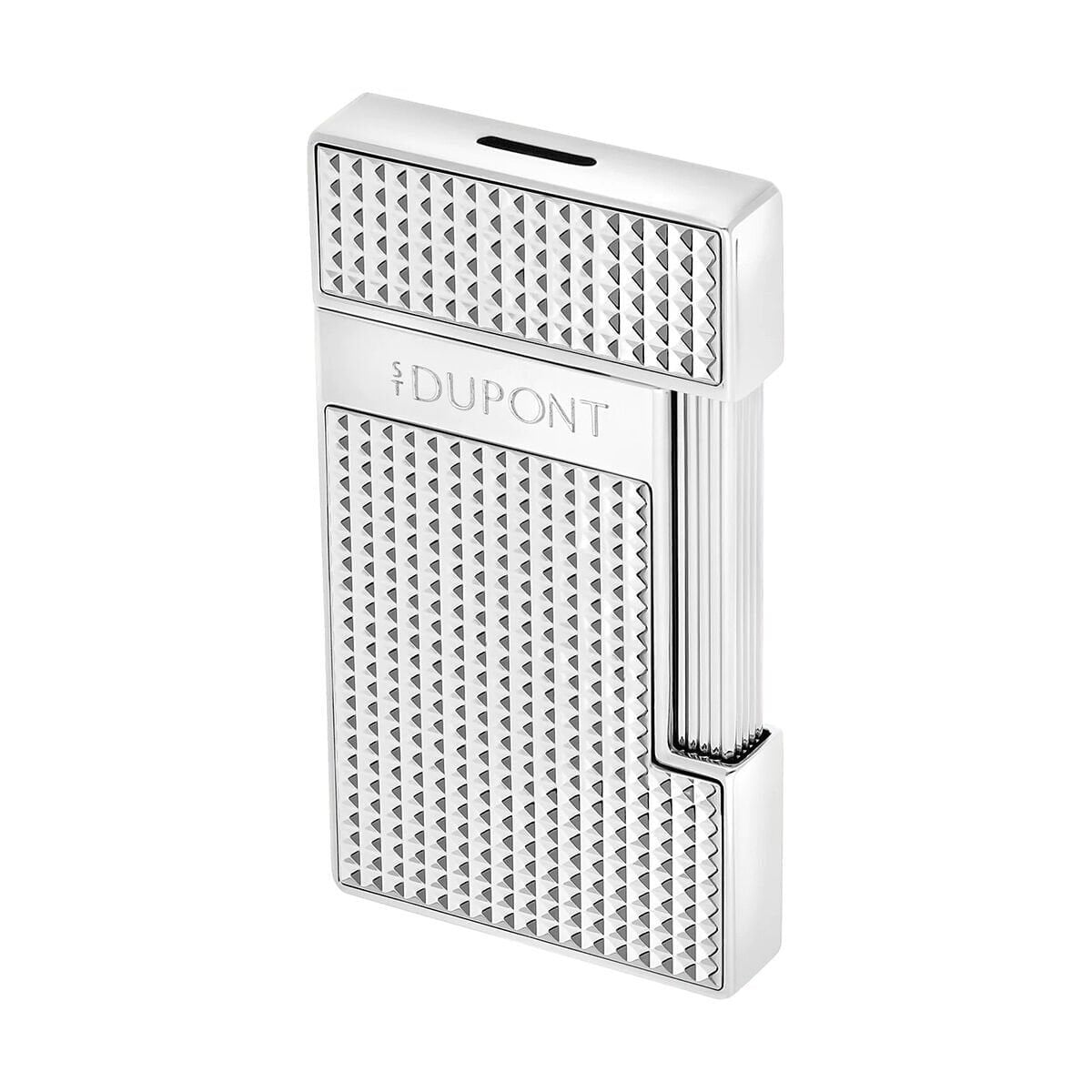 S.T. Dupont Slimmy Diamond Head Silver Çakmak 28120