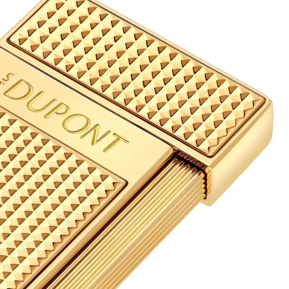 S.T. Dupont Slimmy Diamond Head Gold Çakmak 28119