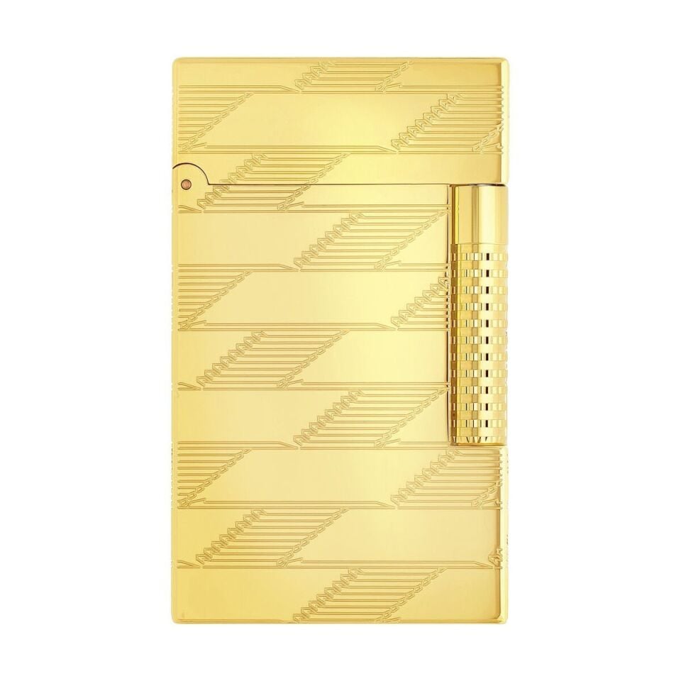 S.T. Dupont New Le Grand Monogram 1872 Gold Çakmak C23178